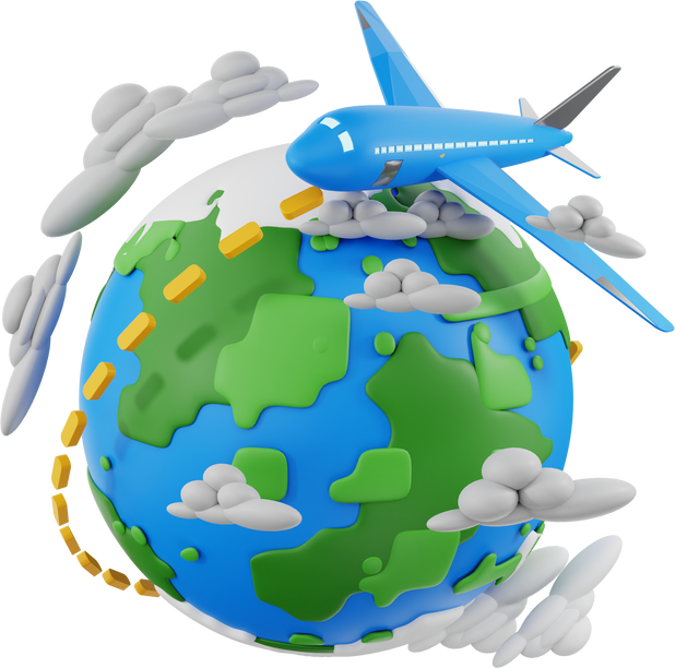 3d render icon Travel Agency